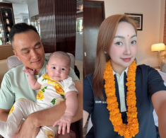 Chi Bảo hóa “bố bỉm sữa” ở nhà chăm con khi vợ đi Ấn Độ, ái nữ được khen “con gái giống cha giàu 3 họ”