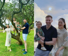 Chồng ngoại quốc của sao Việt đón Tết: Ông xã Lan Phương lâu lâu mới gặp con, chồng Ấn Độ lên chùa cùng bố Võ Hạ Trâm