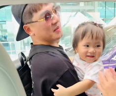 Con gái Thanh Trúc đẫm nước mắt khi chia tay bố Châu Khải Phong, ông xã nữ diễn viên không đeo nhẫn cưới
