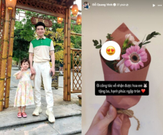 Con trai Bầu Hiển hạnh phúc khoe món quà ái nữ tặng, làm bố đơn thân “mát lòng mát dạ” nhờ các con hiểu chuyện