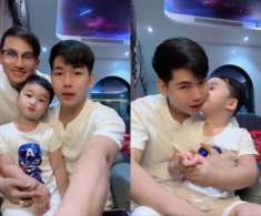 Con trai Hà Trí Quang từng khóc nấc khi xa Thanh Đoàn, nay hiểu chuyện còn động viên bố đi làm kiếm tiền mua sữa