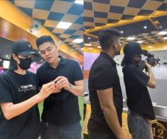 Con trai Lê Phương vóc dáng ngang ngửa bố dượng, 2 nhóc tì “chung nửa dòng máu” đều thừa hưởng gen chiều cao vượt trội