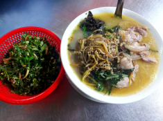 Đặc sản ‘cây nhà lá vườn’ ở Thái Bình có nước dùng màu đục, khách ăn liền 2 bát