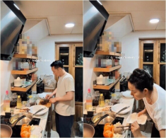 Đại gia Đức An chu đáo từ trong bếp đến bàn ăn thế này, bảo sao Phan Như Thảo ngày cảng viên mãn, hạnh phúc