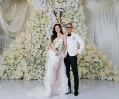 Đám cưới Khánh Vân và chồng hơn 17 tuổi: Cô dâu diện trang sức 1 tỷ, chú rể bị “bệnh nghề nghiệp” ngay trong ngày vui