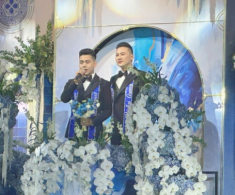 Đám cưới Thanh Đoàn - Hà Trí Quang ở TP.HCM: Ba mẹ 2 bên lên sân khấu hát mừng, một nửa showbiz Việt tham dự
