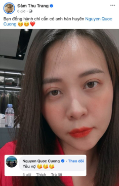 Đàm Thu Trang bày tỏ tình yêu với Cường Đô La, “đại gia phố núi” ngay lập tức đáp trả cực kỳ ngọt ngào