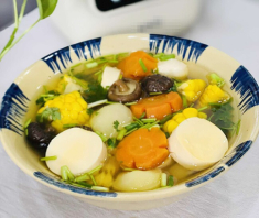 Đầu tháng, nấu canh nấm đậu hũ chay kiểu này cực thanh mát, thơm ngon