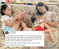 Diễn viên Lan Phương ly thân chồng Tây cao 2m sau 1 năm sinh con gái thứ 2
