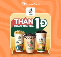 Fan trà sữa tại Buôn Ma Thuột ơi, Trà Sữa Thân lại mời bạn deal sốc 1 đồng tại ShopeeFood