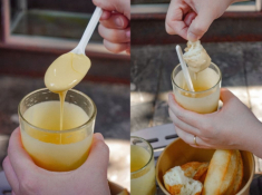 Giữa lòng phố cổ Hà Nội có một hàng trứng đánh kem dân sành ăn đều biết, cô chủ quán luôn “pha chế” ngay trước mặt khách