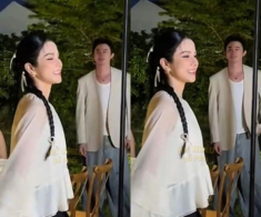 “Hồng hài nhi” của Diệp Lâm Anh lộ ánh mắt si mê chị đẹp đến “quên lối về”, kém 1 con giáp trông vẫn xứng đôi