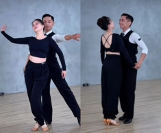Khánh Thi trắng “bật tông” khi đứng cạnh Phan Hiển, mẹ 3 con múa uyển chuyển bên chồng khiến dân tình rần rần khen ngợi