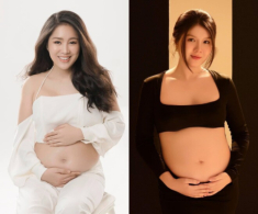 Lê Phương khoe bụng bầu mong được “hít hà” em bé thơm mùi sữa, dân tình chúc mừng gia đình có thành viên mới