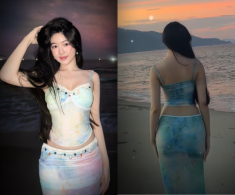 Lọ Lem con gái Quyền Linh mặc đồ xuyên thấu khoe eo bé xíu, dân tình tiếc hùi hụi vì không đi thi hoa hậu