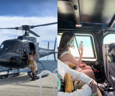 Mẫu nhí khoe clip đi chơi bằng trực thăng hóa ra là ái nữ tiệm vàng Đồng Tháp, ngoại hình xinh như búp bê