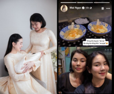 MC Mai Ngọc “trốn con” về nhõng nhẽo nhà ngoại, quý tử 1 tháng tuổi ngày càng thăng hạng nhan sắc