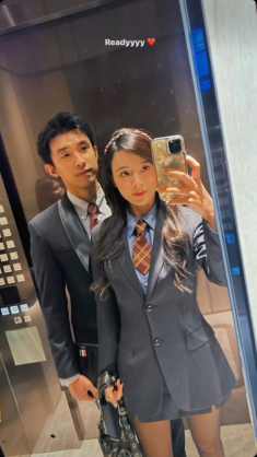 Ngày thường làm công chúa, Midu bỗng diện vest men cá tính, tông xẹt tông cùng ông xã