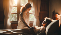 Nghỉ việc chăm mẹ chồng, tình cờ nghe được cuộc trò chuyện giữa chồng và em gái, tôi bật khóc