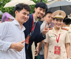 Nữ Thượng úy tham gia “Lễ báo công dâng Bác” là người đẹp VTV, có hôn nhân “màu hồng” bên chồng từng làm công an