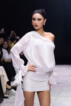 Phương Linh, Cẩm Ly khoe thần thái sắc lạnh, đắt show làm vedette sau đăng quang Hoa hậu Hoàn vũ Việt Nam