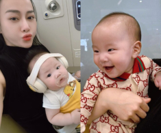 Phương Oanh cho cặp song sinh với Shark Bình trải nghiệm máy bay hạng thương gia, “Nam tiến” công tác dài ngày cùng mẹ