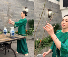 Phương Oanh khoe biệt thự bạc tỷ trang hoàng đón Tết, là “phu nhân chủ tịch” vẫn đi chợ bình dân
