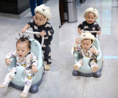 Phương Oanh khoe con trai chưa tròn 1 tuổi đã biết bao bọc yêu chiều em, ái nữ được mẹ gọi là “phú bà nhí”