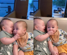 Phương Oanh mách tội ái nữ toàn bắt nạt anh trai sinh đôi, “Shark Bình bản nữ” có nụ cười thơ ngây nhưng “gấu ngầm”