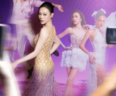 Phương Oanh múa hết mình bên bạn nhảy Tây, lộ eo không mỡ thừa khác hẳn ảnh thời mới sinh nở