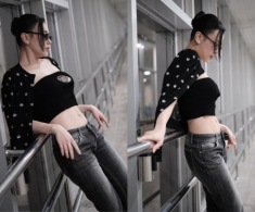 Phương Oanh “núi đôi” lấp ló, hóp bụng khoe eo thon sau 5 tháng sinh con, Shark Bình liền vào bày tỏ sự si mê