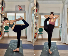 Phương Trinh Jolie uốn dẻo lộn ngược người, yoga “ke đầu” ở tháng cuối thai kỳ khiến ai nhìn cũng “choáng”