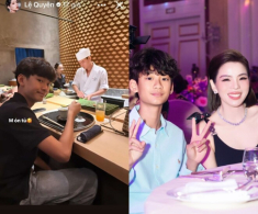 Quý tử của Lệ Quyên có thói quen đúng chuẩn thiếu gia “ngậm thìa vàng”, ăn một bữa tốn cả chục triệu đồng