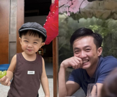 Quý tử nhà Cường Đô La có nụ cười má lúm giống hệt bố, nam doanh nhân cùng con trai út “lao động” khi ở nhà