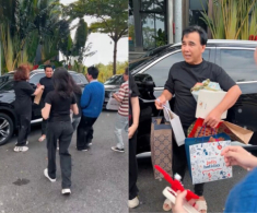 Quyền Linh được fan bao vây tặng quà, chưng hửng vì câu nói: “Gửi cho Lọ Lem - Hạt Dẻ chứ không phải chú”