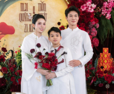 Quỳnh Lương khoe cảnh hạnh phúc sau khi lấy chồng, quý tử điển trai nay có bố lại sắp “lãi” thêm em