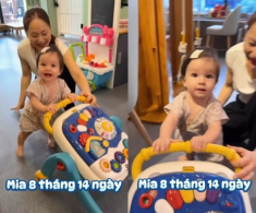 Sao Việt 24h: Con gái lai Tây nhà Lan Phương chập chững bước đi đầu tiên, mới 8 tháng đã cứng cáp bất ngờ