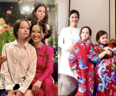 Sao Việt cho con ăn chay: Quý tử tóc dài của Hồng Nhung tự vào bếp, cặp sinh đôi nhà Hồ Ngọc Hà chăm đi chùa