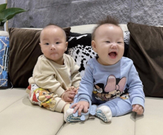 “Shark Bình bản xinh” bị Phương Oanh trêu “hơi ú”, cặp sinh đôi càng lớn càng khác nhau