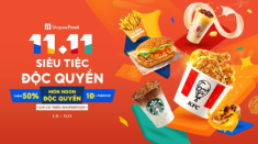 ShopeeFood khao “khủng“ ngày 11.11: Ăn ngon chỉ nửa giá, uống trà sữa 1Đ