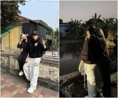 Vừa đón năm mới ở nhà Gil Lê, nay Xoài Non lại đưa nửa kia vượt hơn 1000km về thăm quê nội