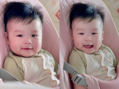 Con trai lai Hàn của Sam nửa tuổi đã trổ nét “oppa”, nở nụ cười “cá heo” khiến nhiều người đắm đuối