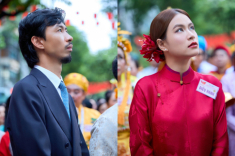 Đen - Hoàng Thùy Linh được khen “như chụp hình cưới” trong buổi diễu hành