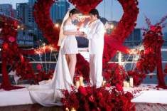 HH Phương Lê khoe trọn không gian lễ đính hôn ngập hoa hồng với Vũ Luân, đanh thép đáp trả khi bị nói “làm lố”