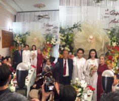 Lễ vu quy của diễn viên Anh Đức với bạn gái kém 12 tuổi: Cô dâu chú rể cười tít mắt, vàng đeo đầy người