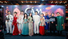 Lương Thế Thành giao hết tài sản cho Thúy Diễm quản lý, chăm chút chỉnh váy cho vợ giữa thảm đỏ
