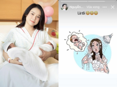 Sam “đề phòng cao độ” ngay cả khi đi tắm, có 3 người hỗ trợ chăm con nhưng vẫn thấy quá sức