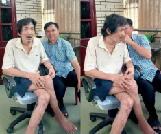 Sao Việt 24h: Thương Tín hiện không thể tự đi lại, vệ sinh cá nhân cần em trai hỗ trợ, di chuyển phải có người dìu