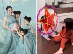 Sao Việt đón Trung Thu: Vân Trang sắp sinh con thứ 4 nên “bù đắp” cho 3 ái nữ trong biệt thự tiền tỷ