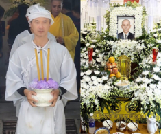 Tăng Thanh Hà che kín mặt đến đưa tiễn bố của Quốc Cường - nam diễn viên có quan hệ đặc biệt với “ngọc nữ”